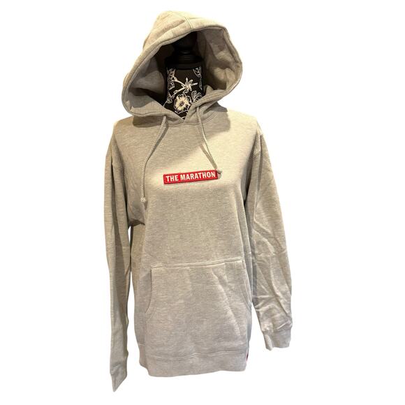 NWT The Marathon Clothing Gray Hoodie Size Small - Picture 1 of 8